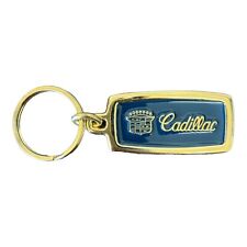 Vintage Gold & Blue Cadillac Keychain By Carriers picture