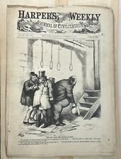 Vintage Harper's Weekly - Oct 21, 1871 - Birdseye View Before the Chicago Fire picture