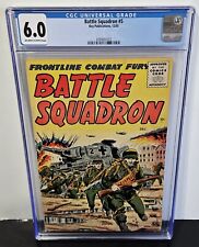 💥 CGC 6.0 BATTLE SQUADRON #5 1955 KEY PUBLICATIONS Scarce Only 3 Census Tank picture