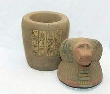 RARE ANCIENT EGYPTIAN PHARAONIC ANTIQUE BABOON Canopic Jar 1751-1687 BC (C4) picture