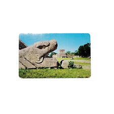 Chichen Itza Yucatan Mexico Head Of Plumed Serpent Temple Of Jaguar Postcard  picture