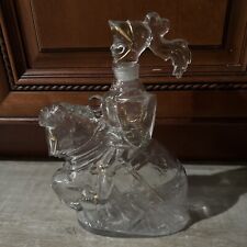 Vintage Small ￼Liquor Decanter Or Perfume Bottle Knight On Horse MCM Japan picture