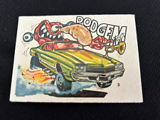 1969-1973 odd rods all stars donruss stickers RARE #3 DODGEM picture