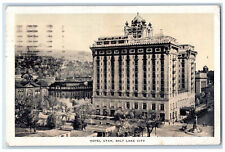 c1930's Monument, Hotel Utah Salt Lake City Utah UT Vintage Posted Postcard picture