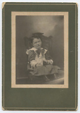 Antique Cabinet Card c. 1900s Portrait of a Toddler by Unknown Photographer picture