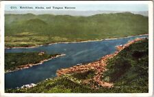 Ketchikan AK-Alaska, Tongass Narrows, Vintage Postcard picture