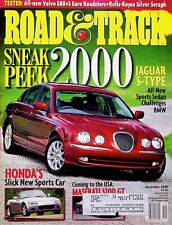 JAGUAR S-TYPE - ROAD & TRACK MAGAZINE, DECEMBER 1998  VINTAGE picture