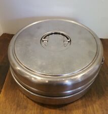 Vintage Mealpack Corp Stainless Food Container Carrier Keep Warm w Sealock RARE picture