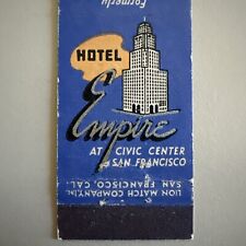 Vintage 1940s Hotel Empire San Francisco Matchbook Cover picture