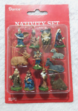 Darice Inc 12 Piece Nativity Set Christmas Ornaments On Original Card picture