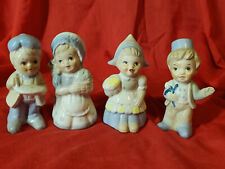 Set of 4 Vintage Porcelain Dutch Boys and Girls Figurines 4.25