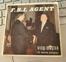 Sawyer's Rare B700 F.B.I. Agent Bill & J Edgar Hoover view-master Reels Packet picture