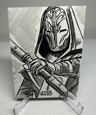 Topps Star Wars Galaxy Chrome Jedi Temple Guard Sketch Card by Chris Owen picture
