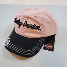 Harley Davidson Adjustable Ball Cap Hat Women Size OS NWT Club Pink picture