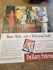1944 Vintage  Print Ad DuBerry Patterns. Homemade with a professional look  picture