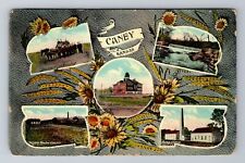 Caney KS-Kansas, Points of Interest, General Greetings, Antique Vintage Postcard picture