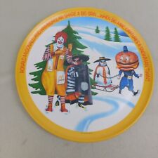Vintage 1977 McDonalds Melamine Plate Big Mac Captures A Snowman Twin #5696 picture
