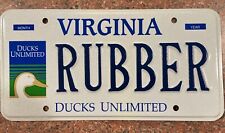 Exp Virginia Personalized Vanity License Plate Va DMV Rubber Duck Man Cave Sign picture