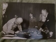 1938 THE FOUR POWER PACT SIGNED BY ITALIAN GENERAL MUNICH GERMANY WWII picture
