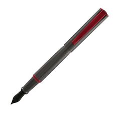 MONTEVERDE USA Impressa Fountain Pen, Metal w/Red Trim, Broad Nib - Exquisite... picture