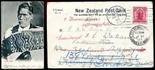 NEW ZEALAND Postcard 1900s Maori Chief Face Tattoo picture