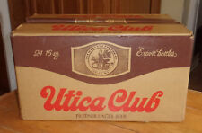 Utica Club 24ct Pilsener Lager Brown Beer Bottles 16 oz West End Brewing w/Box picture