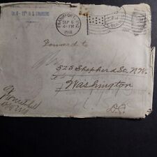 Censered Soldiers Mail From 1918.. U. S Engineers Stationary.  Flag Cancelation  picture