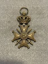 WW1 Belgian Cross of War Croix de Guerre 1914-1918 Medal Pin/Badge/Award picture