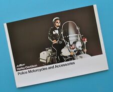1973 Harley Motorcycle Brochure Police Accessories FL FLF FLHF FLH Electra Glide picture