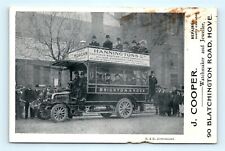 Postcard UK England J Cooper Watchmaker Jeweler Ad Brighton Hove Double Bus G17 picture