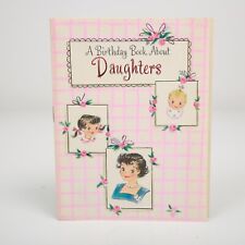 Hallmark Greeting Card A Birthday Book About Daughters Vtg Multi Page Used picture