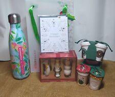 Starbucks Lilly P Swell Bottle And Starbucks Ceramic Christmas Ornament Gift Bag picture