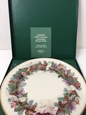 MIB 1992 Lenox Colonial Christmas Wreath North Carolina Plate, Twelfth Series picture
