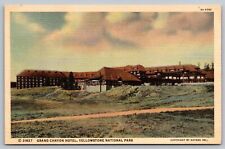 Postcard Grand Canyon Hotel Yellowstone National Park Wyoming WY picture