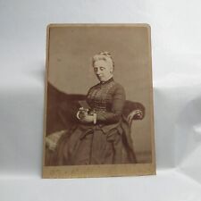 Victorian Photograph Cabinet Card Grieving Mourning CDV Lady Teeth Strathearn picture