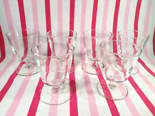 Stylish Vintage Libbey Short Stem 6pc Low Ball Whiskey or Cocktail Glass Set picture