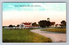 Palo Alto CA-California, Union High School, Antique, Vintage Postcard picture