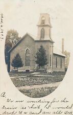 POSTVILLE IA – M. E. Church Real Photo Postcard rppc – udb - 1907 picture