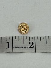 Chanel Button Vintage 4 Leaf Clover Button Gold Tone Perfect Condition picture