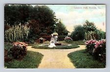 Norfolk VA-Virginia, Lafayette Park, Antique, Vintage c1909 Souvenir Postcard picture