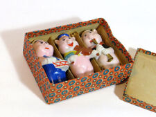 Vintage 1930s DISNEY 3 Little Pigs w/Instruments Figurines in Orig Box - EXC picture