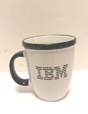 Vintage Ceramic IBM Coffee Mug Coffee Cup Old 12oz Black/ White picture