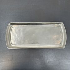 Cosi Tabellini 13” Rectangle Pewter Tray Made In Italy Stamped 92 Plum Cake picture
