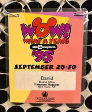 WALT DISNEY WORLD - 1995 - WOW WHAT A YEAR - SEPT 28-30 - PRESS LAMINATE picture
