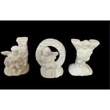 Joy Christmas angels set of 3  Holiday decor   3.25 inch Christmas picture