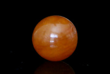 14 mm Old Tibetan Natural Amber Bead. Ball Shape Amber Bead. 8 Carat #A465 picture