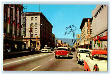c1960s Looking North on E Street San Bernardino California CA Unposted Postcard picture