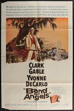 BAND OF ANGELS Clark Gable Yvonne DeCarlo  ORIGINAL 1957 MOVIE POSTER   1 SHEET picture