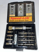 Vintage Craftsman Professional Speed-Lok Drill & Driver Set 10pc Tools USA Box picture