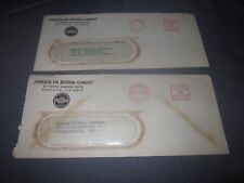 2 Vintage '39 JOHNSON OIL COMPANY Winged 70 GASOLINE Pawnee CRUDE OIL STATEMENTS picture